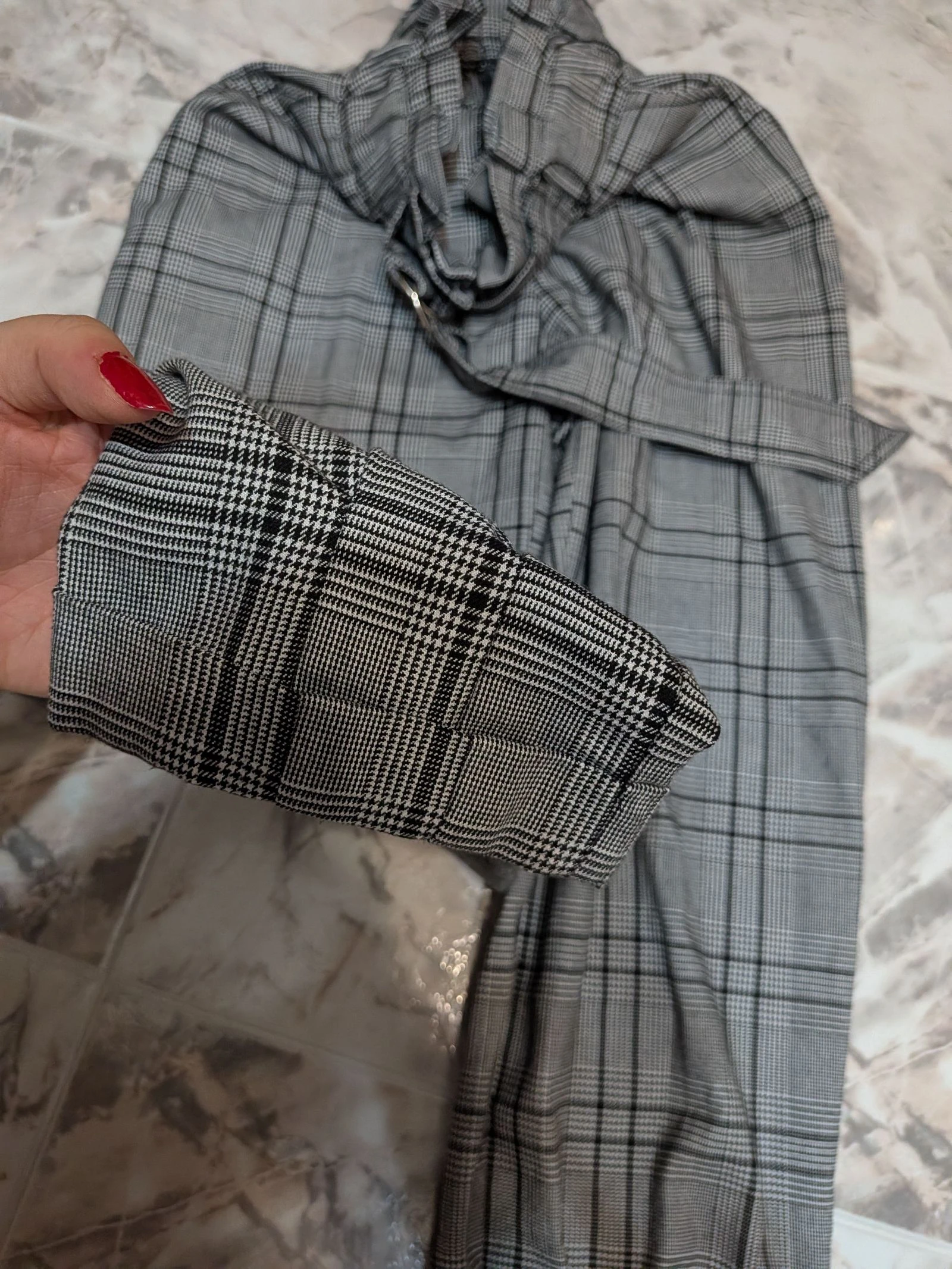 Calça xadrez feminina – photo 6